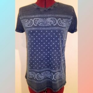 Lucky Brand bandana pattern tee